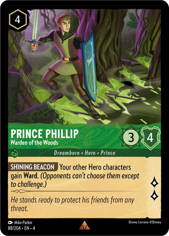 Image for Prince Phillip - Warden of the Woods (88/204) - Disney Lorcana