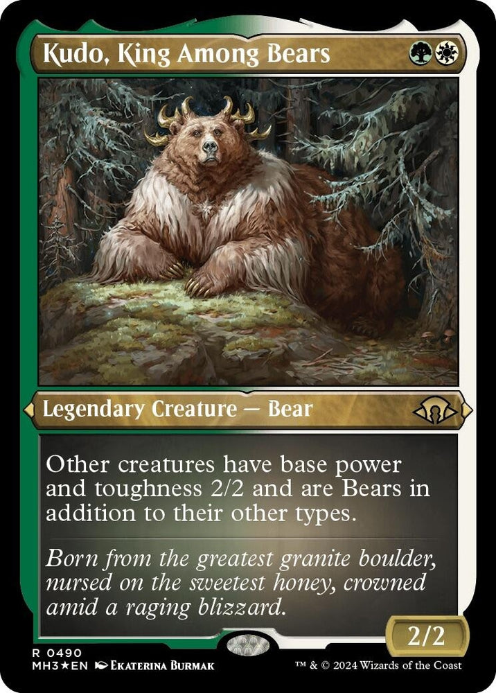 Image for Kudo, King Among Bears (Foil Etched) (490) [Modern Horizons 3]