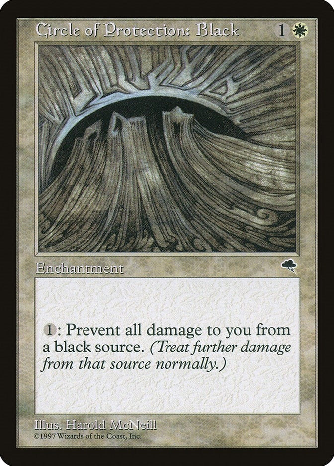 Image for Circle of Protection: Black (8) [Tempest]