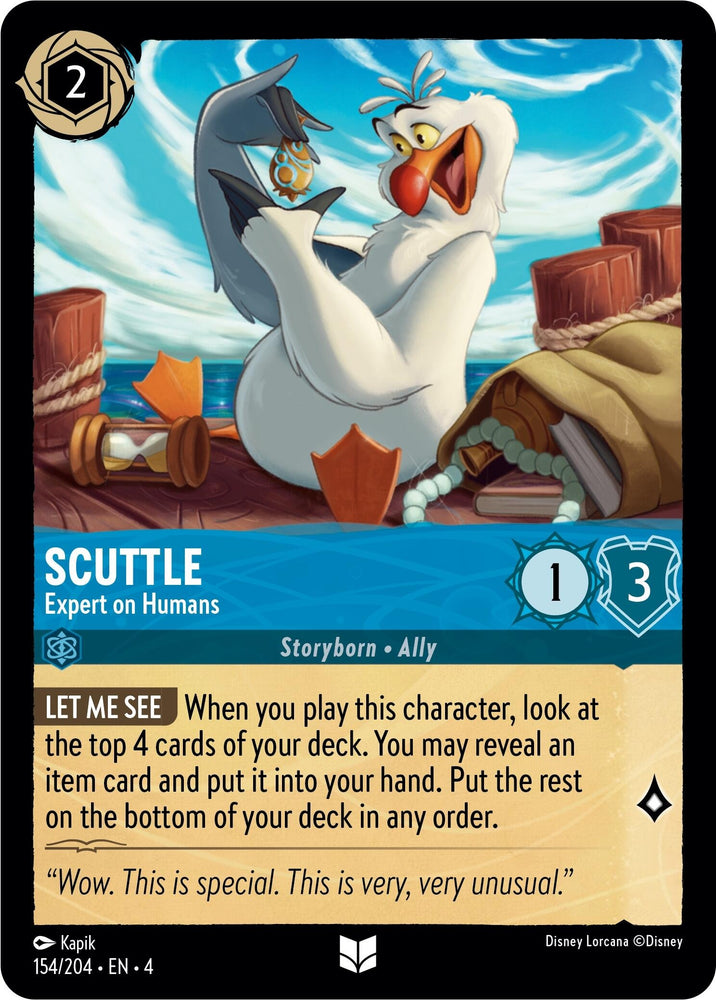 Image for Scuttle - Expert on Humans (154/204) - Disney Lorcana