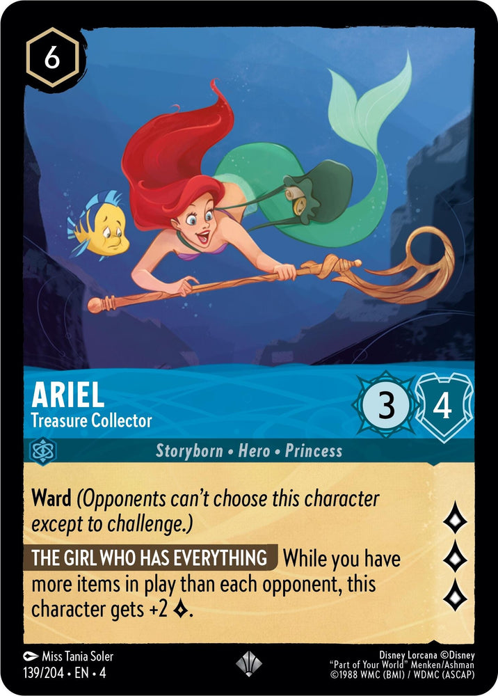 Image for Ariel - Treasure Collector (139/204) [Ursula's Return]