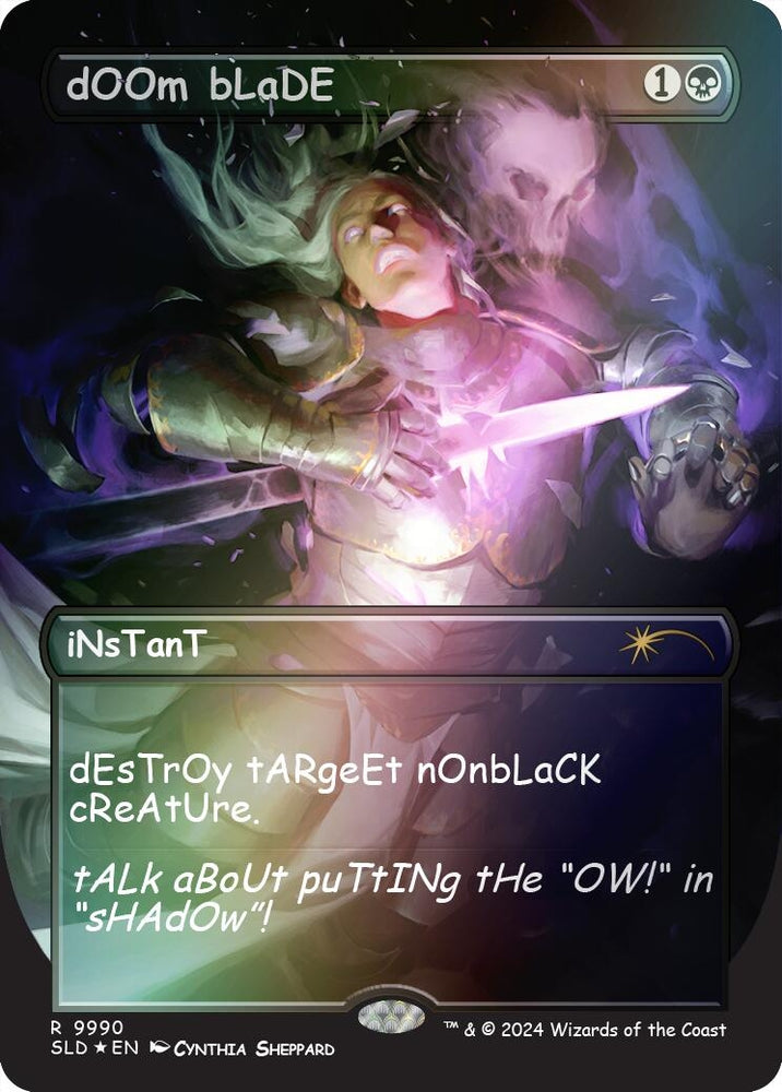 Image for dOOm bLaDE (Rainbow Foil) (9990) [Secret Lair Drop Series]