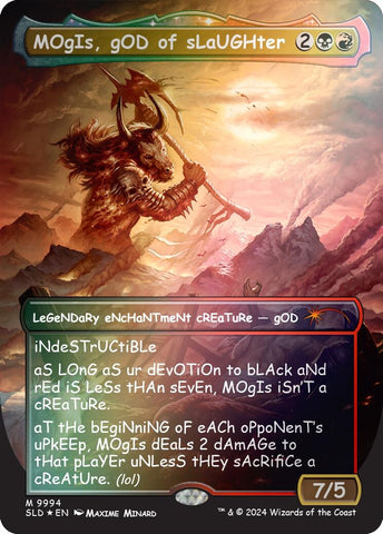 Image for MOgIs, gOD of sLaUGHter (9994) (Rainbow Foil) (9994) [Secret Lair Drop Series]