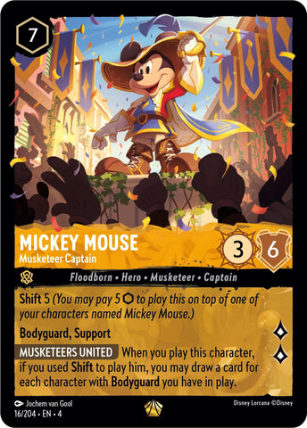 Image for Mickey Mouse - Musketeer Captain (16/204) [Ursula's Return]