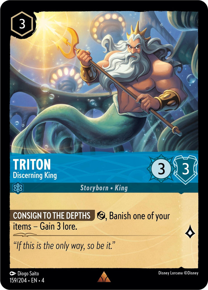 Image for Triton - Discerning King (159/204) - Disney Lorcana