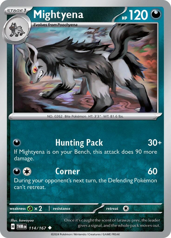 Image for Mightyena (114/167) (TWM)