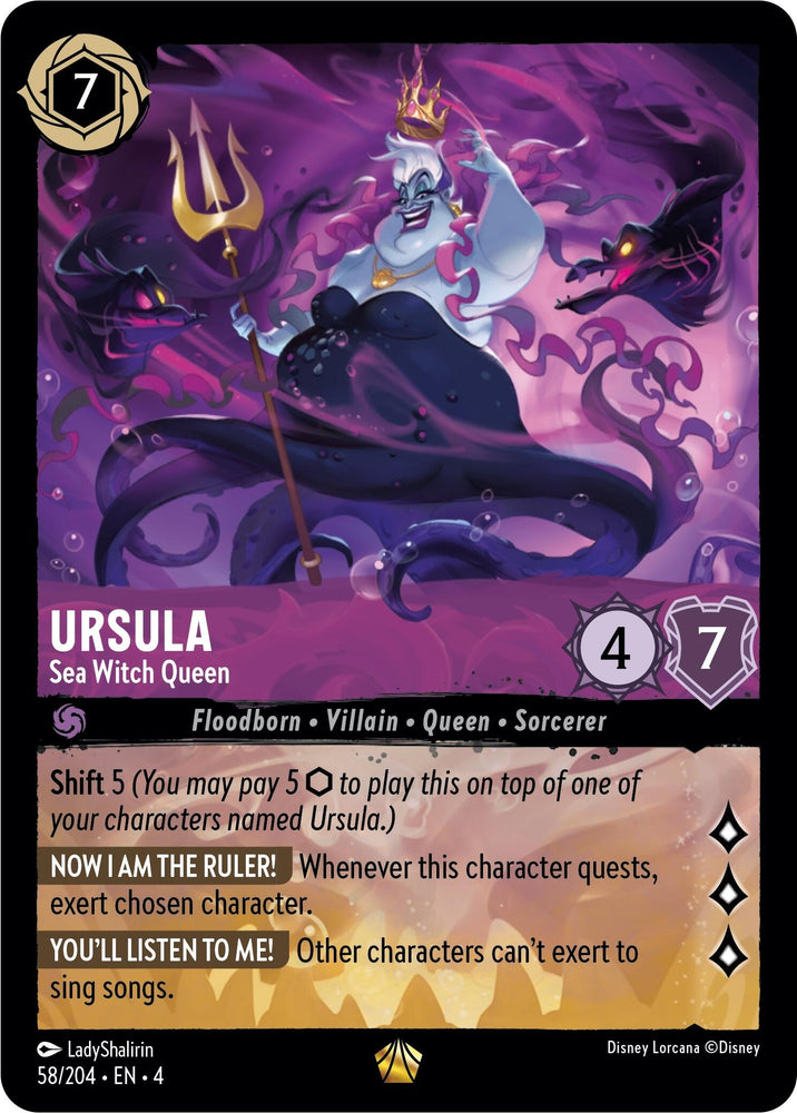 Image for Ursula - Sea Witch Queen (58/204) - Disney Lorcana