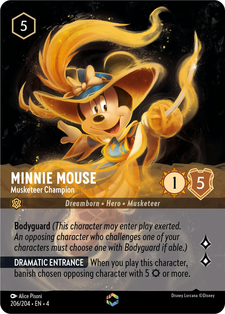 Image for Minnie Mouse - Musketeer Champion (Enchanted) (206/204) [Ursula's Return]