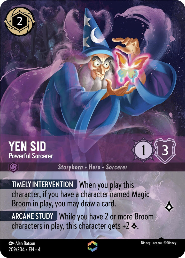 Image for Yen Sid - Powerful Sorcerer (Enchanted) (209/204) - Disney Lorcana