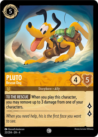 Image for Pluto - Rescue Dog (20/204) - Disney Lorcana