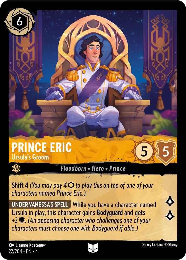 Image for Prince Eric - Ursula's Groom (22/204) - Disney Lorcana