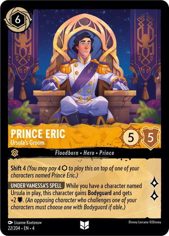Image for Prince Eric - Ursula's Groom (22/204) - Disney Lorcana