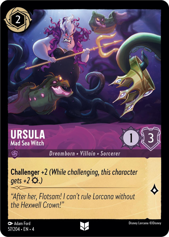 Image for Ursula - Mad Sea Witch (57/204) - Disney Lorcana