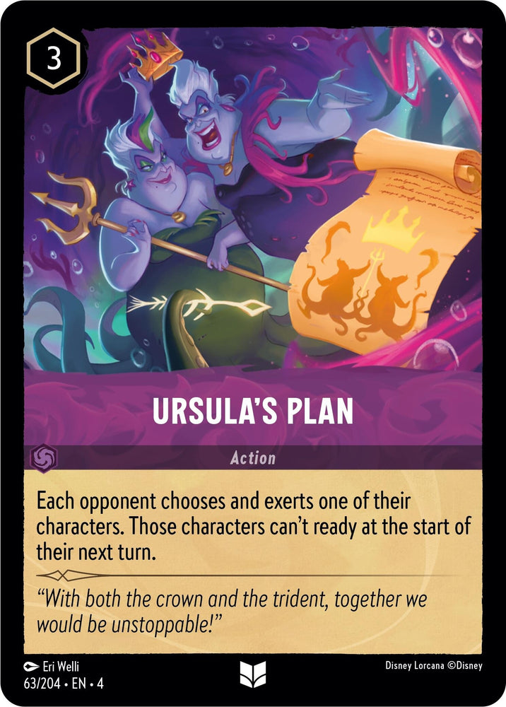 Image for Ursula's Plan (63/204) - Disney Lorcana