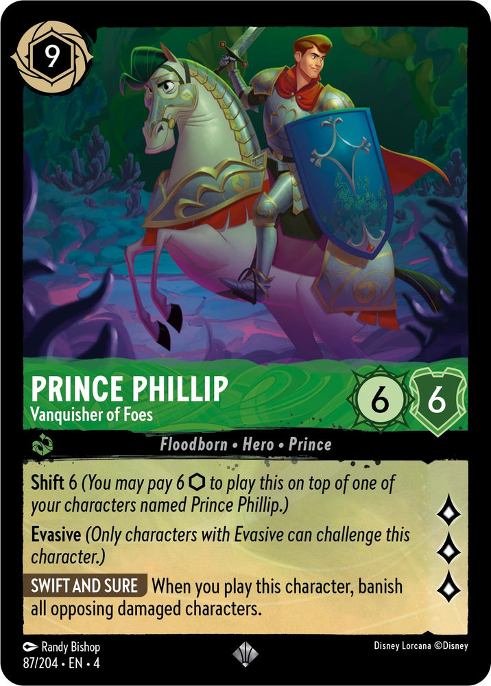 Image for Prince Phillip - Vanquisher of Foes (87/204) - Disney Lorcana