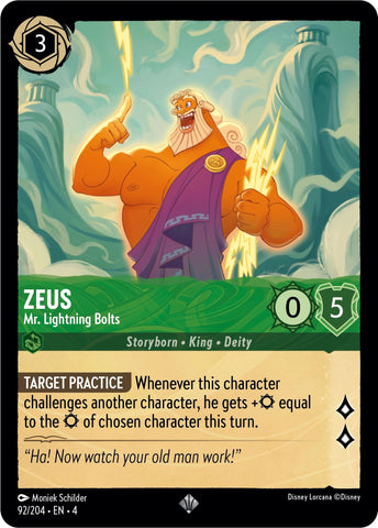 Image for Zeus - Mr. Lightning Bolts (92/204) - Disney Lorcana