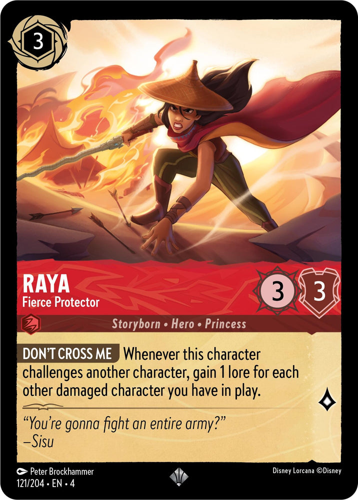 Image for Raya - Fierce Protector (121/204) - Disney Lorcana