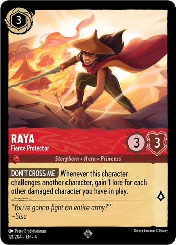 Image for Raya - Fierce Protector (121/204) - Disney Lorcana