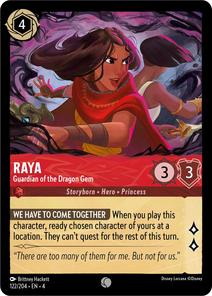 Image for Raya - Guardian of the Dragon Gem (122/204) - Disney Lorcana