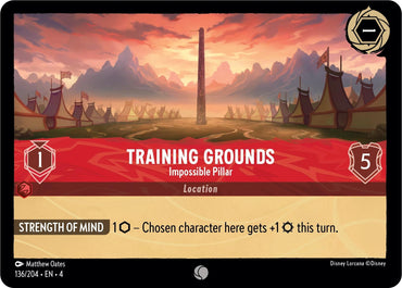 Image for Training Grounds - Impossible Pillar (136/204) - Disney Lorcana
