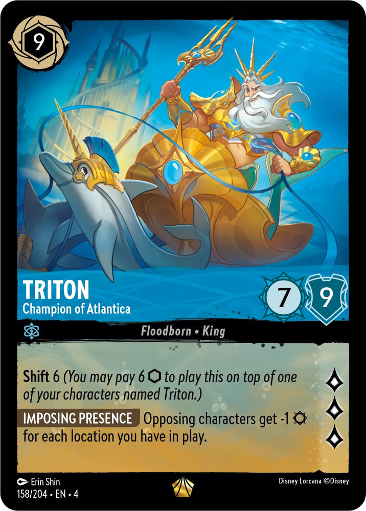 Image for Triton - Champion of Atlantica (158/204) - Disney Lorcana