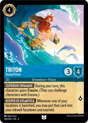 Image for Triton - Young Prince (160/204) - Disney Lorcana
