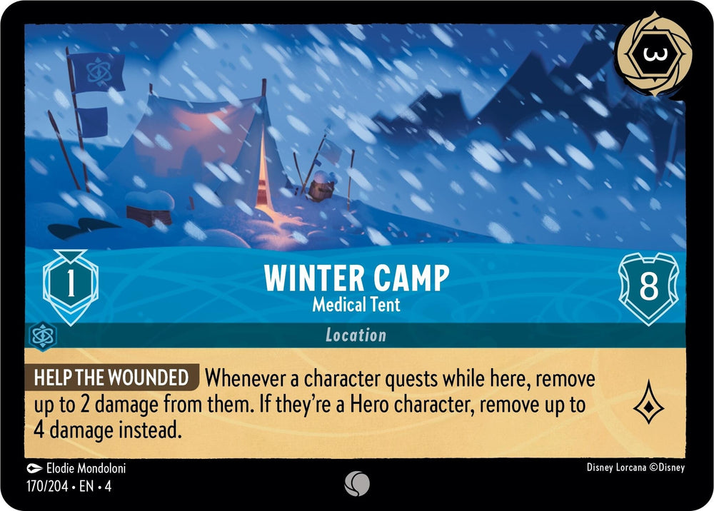 Image for Winter Camp - Medical Tent (170/204) - Disney Lorcana