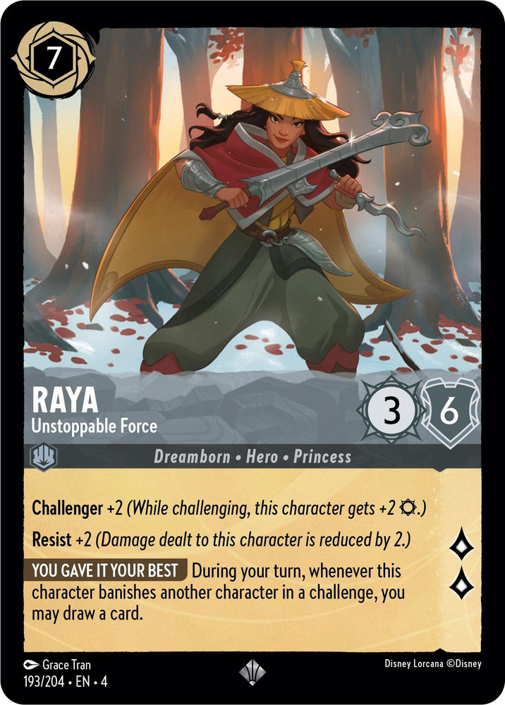 Image for Raya - Unstoppable Force (193/204) - Disney Lorcana
