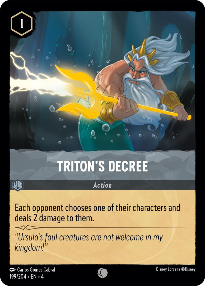 Image for Triton's Decree (199/204) - Disney Lorcana