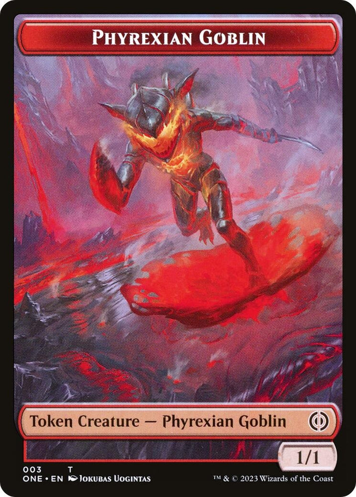 Image for Phyrexian Goblin // Drone Double-Sided Token (3 // 8) [Phyrexia: All Will Be One]