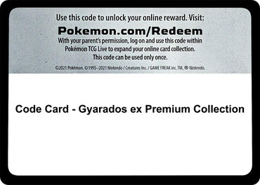 Image for Code Card - Gyarados ex Premium Collection - Pokemon