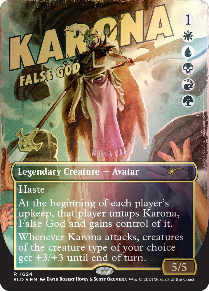 Image for Karona, False God (Rainbow Foil) (1624) [Secret Lair Drop Series]