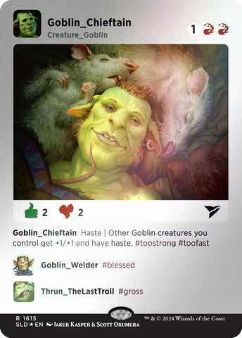 Image for Goblin Chieftain (Rainbow Foil) (1615) [Secret Lair Drop Series]