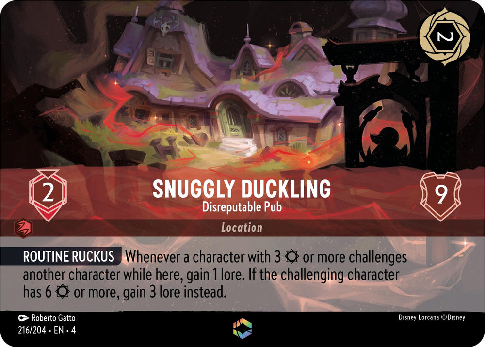 Image for Snuggly Duckling - Disreputable Pub (Enchanted) (216/204) - Disney Lorcana