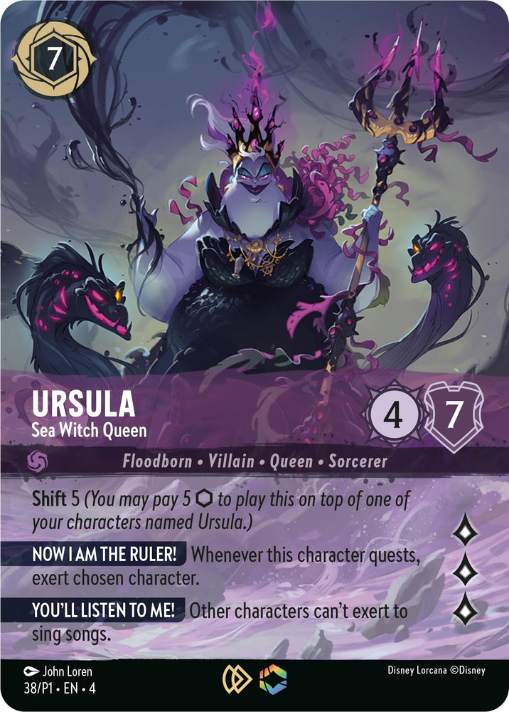 Image for Ursula - Sea Witch Queen (Store Championship) (38) - Disney Lorcana
