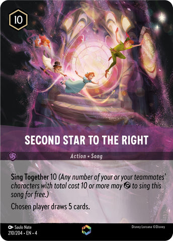Image for Second Star to the Right (Enchanted) (210/204) - Disney Lorcana
