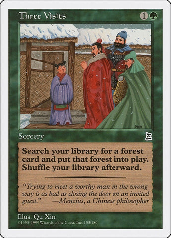 Image for Three Visits (153) - Magic: The Gathering