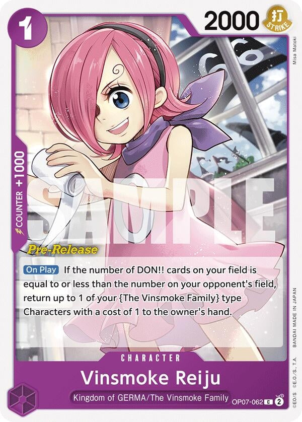 Image for Vinsmoke Reiju (OP07-062) (OP07 PRE) - One Piece Card Game