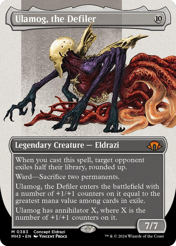 Image for Ulamog, the Defiler (Borderless) (383) [Modern Horizons 3]