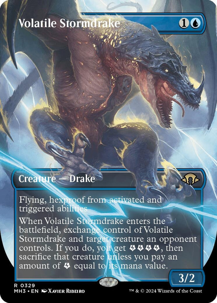 Image for Volatile Stormdrake (Borderless) (329) [Modern Horizons 3]