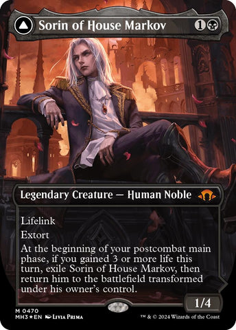 Image for Sorin of House Markov (Borderless) (Textured Foil) (470) [Modern Horizons 3]