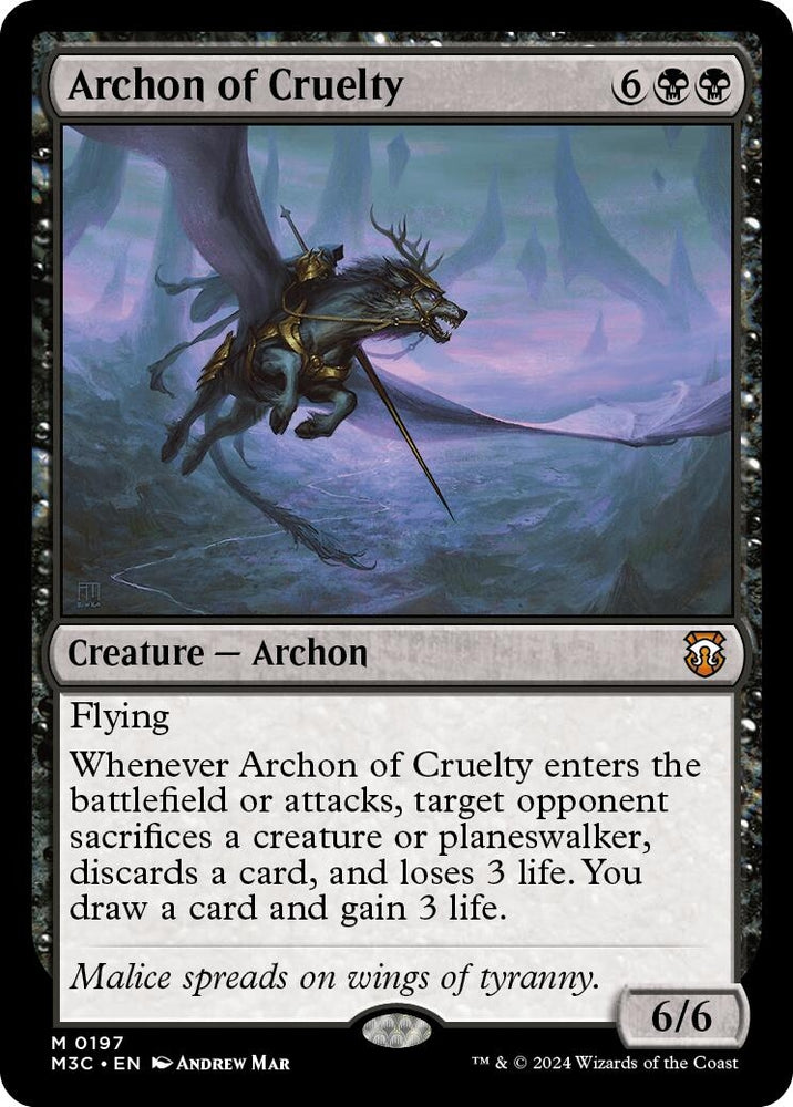 Image for Archon of Cruelty (197) [Commander: Modern Horizons 3]