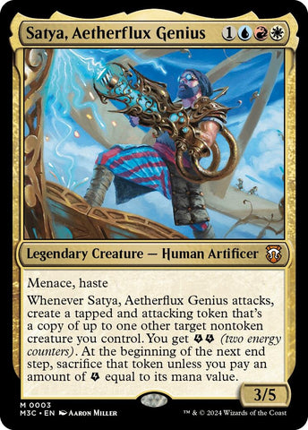 Image for Satya, Aetherflux Genius (3) [Commander: Modern Horizons 3]