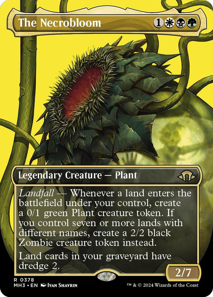Image for The Necrobloom (Borderless) (378) [Modern Horizons 3]