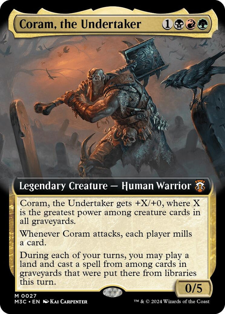 Image for Coram, the Undertaker (Extended Art) (27) [Commander: Modern Horizons 3]