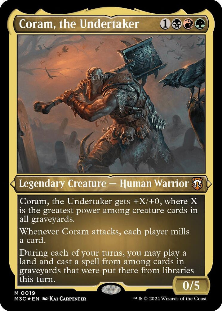 Image for Coram, the Undertaker (Foil Etched) (19) [Commander: Modern Horizons 3]