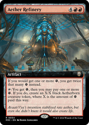 Image for Aether Refinery (Extended Art) (Ripple Foil) (54) [Commander: Modern Horizons 3]