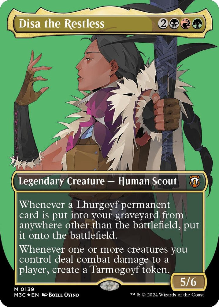Image for Disa the Restless (Borderless) (Ripple Foil) (139) [Commander: Modern Horizons 3]