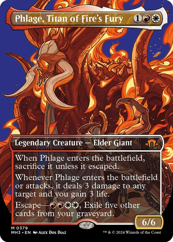 Image for Phlage, Titan of Fire's Fury (Borderless) (379) [Modern Horizons 3]