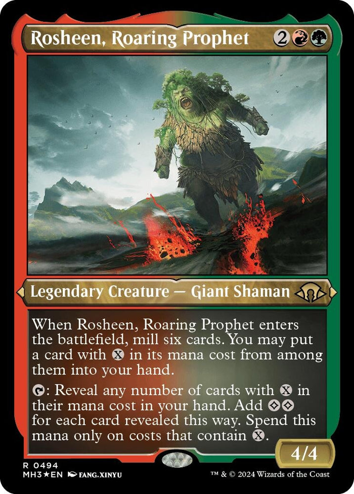 Image for Rosheen, Roaring Prophet (Foil Etched) (494) [Modern Horizons 3]